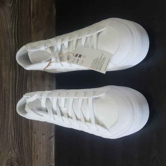 New‎ Adidas Bravada Mid Platform Womens Sneakers Size 9 White Skater Streetwear - Picture 4 of 10